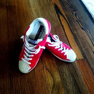 Golden Goose Red Shoes size 8